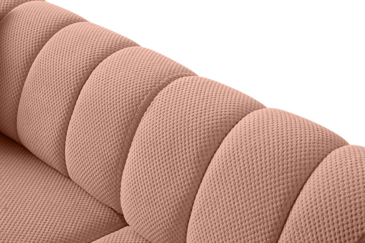 Canapea 3 locuri, Atelier del Sofa, 752EST1162, Lemn de carpen/PAL melaminat, Roz pudra - view 7
