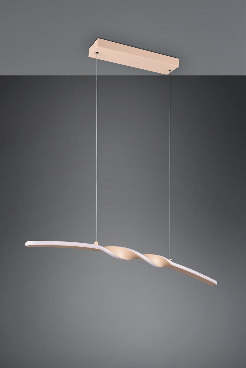 Lustra Ginko, RL, 79x9x150 cm, 18W, 1x SMD, metal, bej