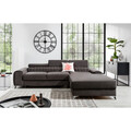 Coltar extensibil dreapta 3 locuri ELTAP, RT-04LO, Grayson, 278x205x92 cm, lemn/poliester, gri