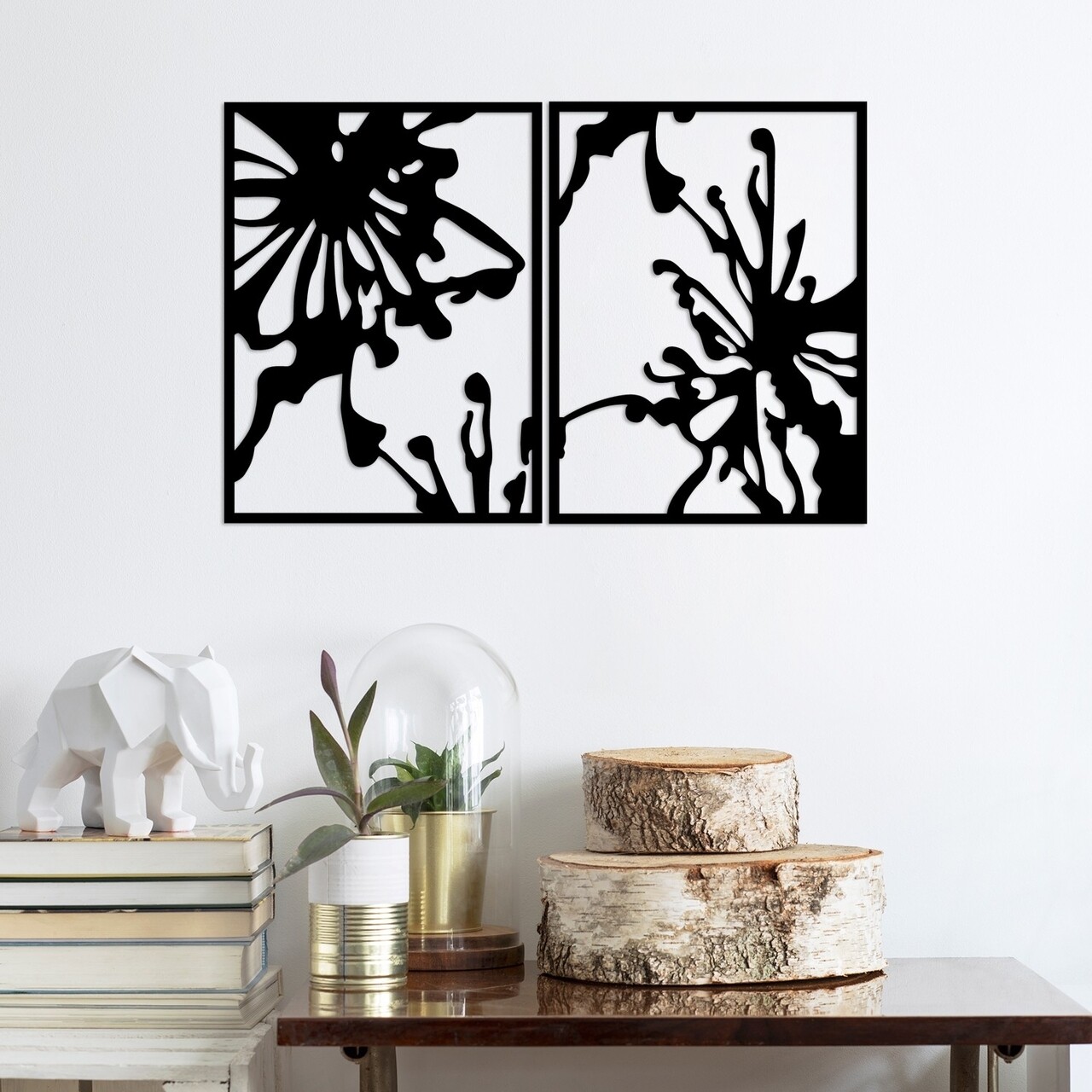 Decoratiune de perete, Contemporary, Tanelorn, 90x60 cm, metal - 2 | YEO