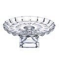 Platou pentru prajituri Clear, InArt, Ø29.5x12 cm, sticla