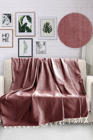 Cuvertura de pat, HN - Claret Red, Viaden, Bumbac