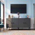 Consola, Hanah Home, Sherifa 180, 180x75x32 cm, Antracit