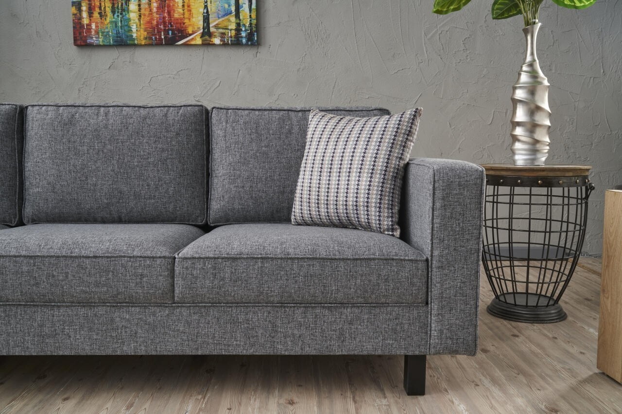 Canapea 3 locuri, Atelier del Sofa, 613LFS1184, Gri — imaginea 4