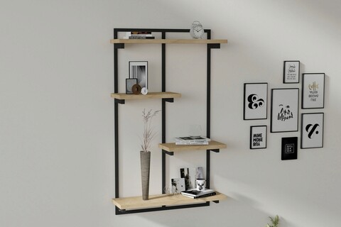 Raft de perete, asse home, dodo, 70x120x15 cm, maro