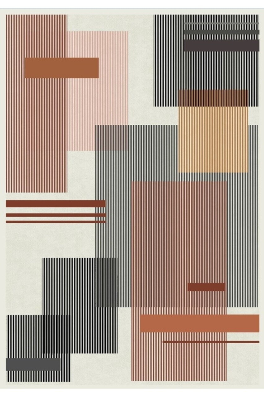 Covor, CLR-0000696-004, 80x250 cm, Poliester, Caramiziu — imaginea 3