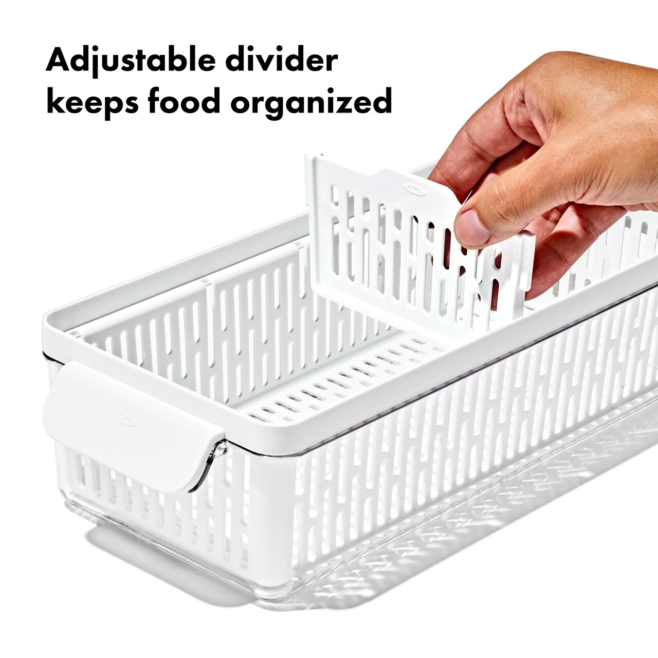 Recipient pentru pastrare legume, plastic, 37,6 x 15,1 x 9,1 cm, "Produce Saver" - OXO - imagine 14