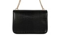 Geanta Devonia - Croco, Laura Ashley, piele ecologica, negru
