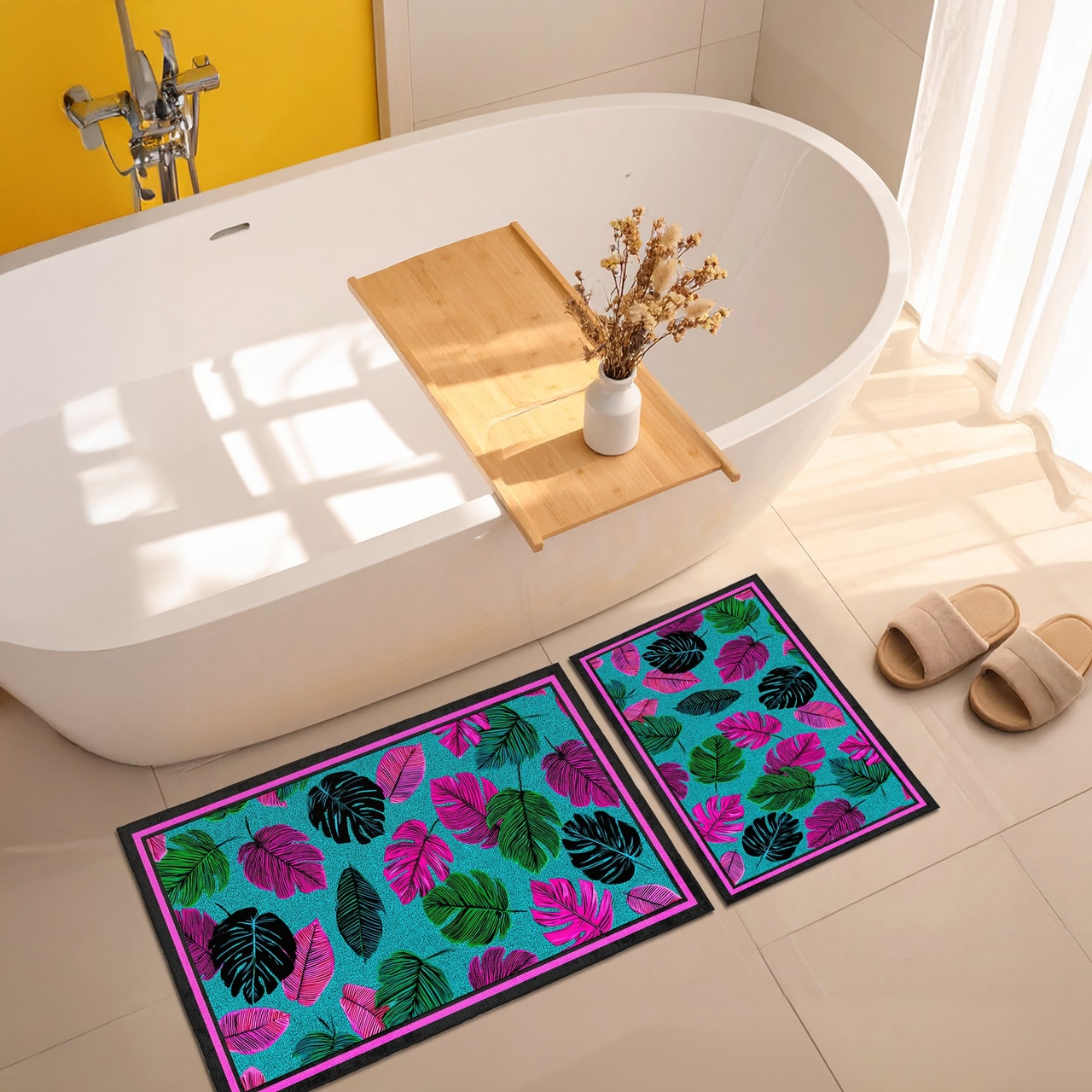 Set covorase de baie, L'essentiel Maison, Asr32, Mov - view 2