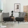Set scaune, Unique Design, 867UNQ1071, Lemn de carpen, Antracit