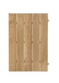 Masa extensibila pentru gradina/terasa Cameron, Bizzotto, 228-294 x 100 x 75 cm, aluminiu/lemn de tec, gri carbune/natural