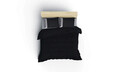 Lenjerie de pat dubla (DE), Plain - Black, Grey, Cutie de bumbac, Bumbac Ranforce