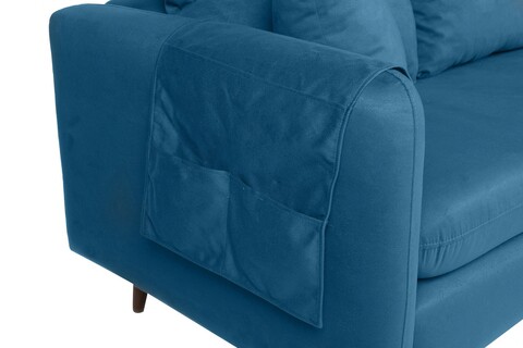 Coltar, Unique Design, 867UNQ1438, Lemn de pin, Albastru inchis