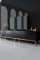 Comoda TV, Bexley, Lord, 180x47x30 cm, PAL, Negru
