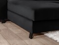 Coltar extensibil stanga 4 locuri ELTAP, Mari-11, Mariall, 288x200x92 cm, lemn/poliester, negru