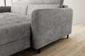 Coltar extensibil dreapta 3 locuri ELTAP, RT-03TOU, Gomsi, 228x165x100 cm, lemn/poliester, gri