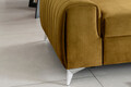 Canapea extensibila 3 locuri, ELTAP, SO-LAU-45NU, Laurence, 261x97x105 cm, lemn/poliester, mustar