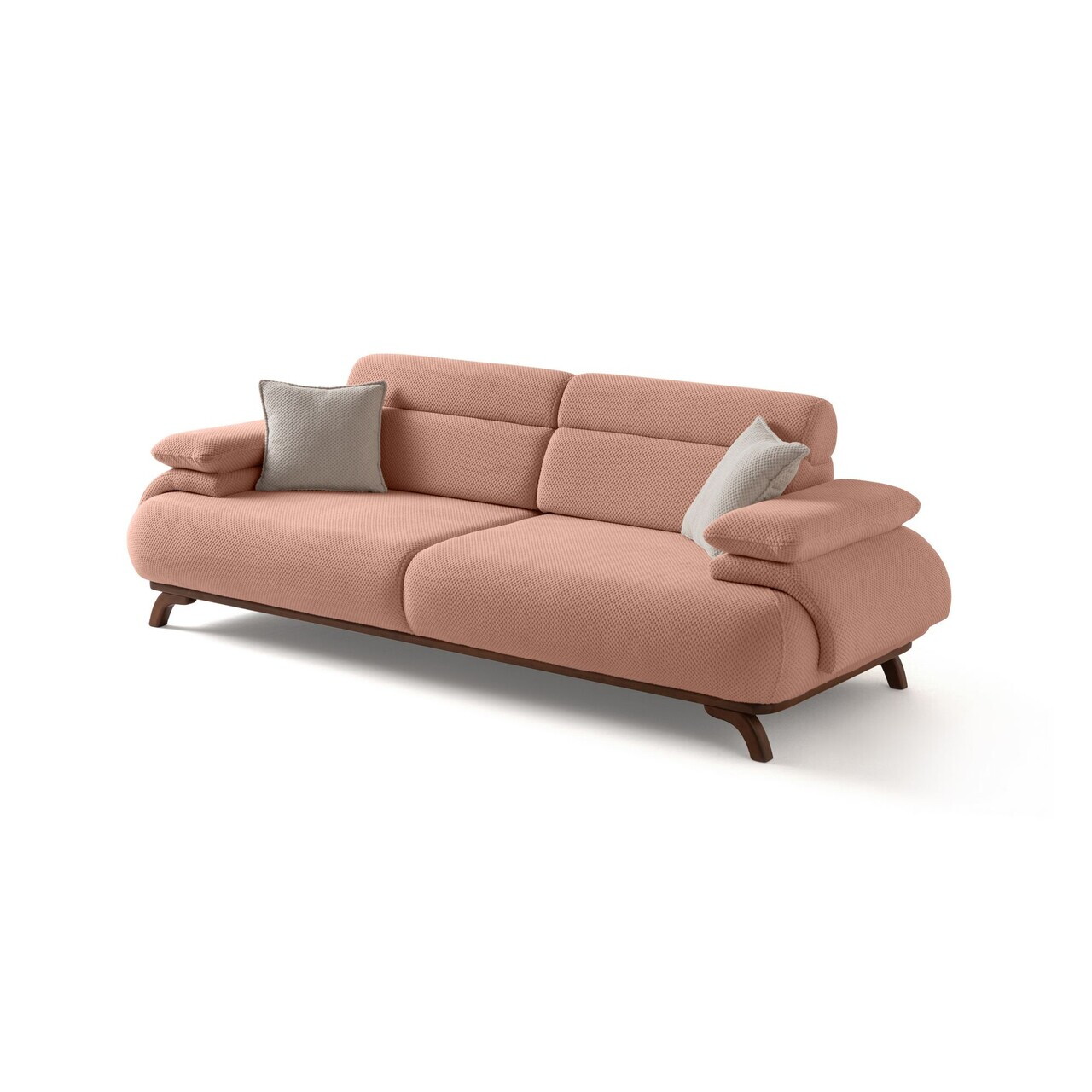 Canapea 3 locuri, Atelier del Sofa, 752EST1152, Lemn de carpen/PAL melaminat, Roz pudra - view 9