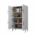 Dulap de baie, Hanah Home, KC116, 60x103.6x32.5 cm, Alb