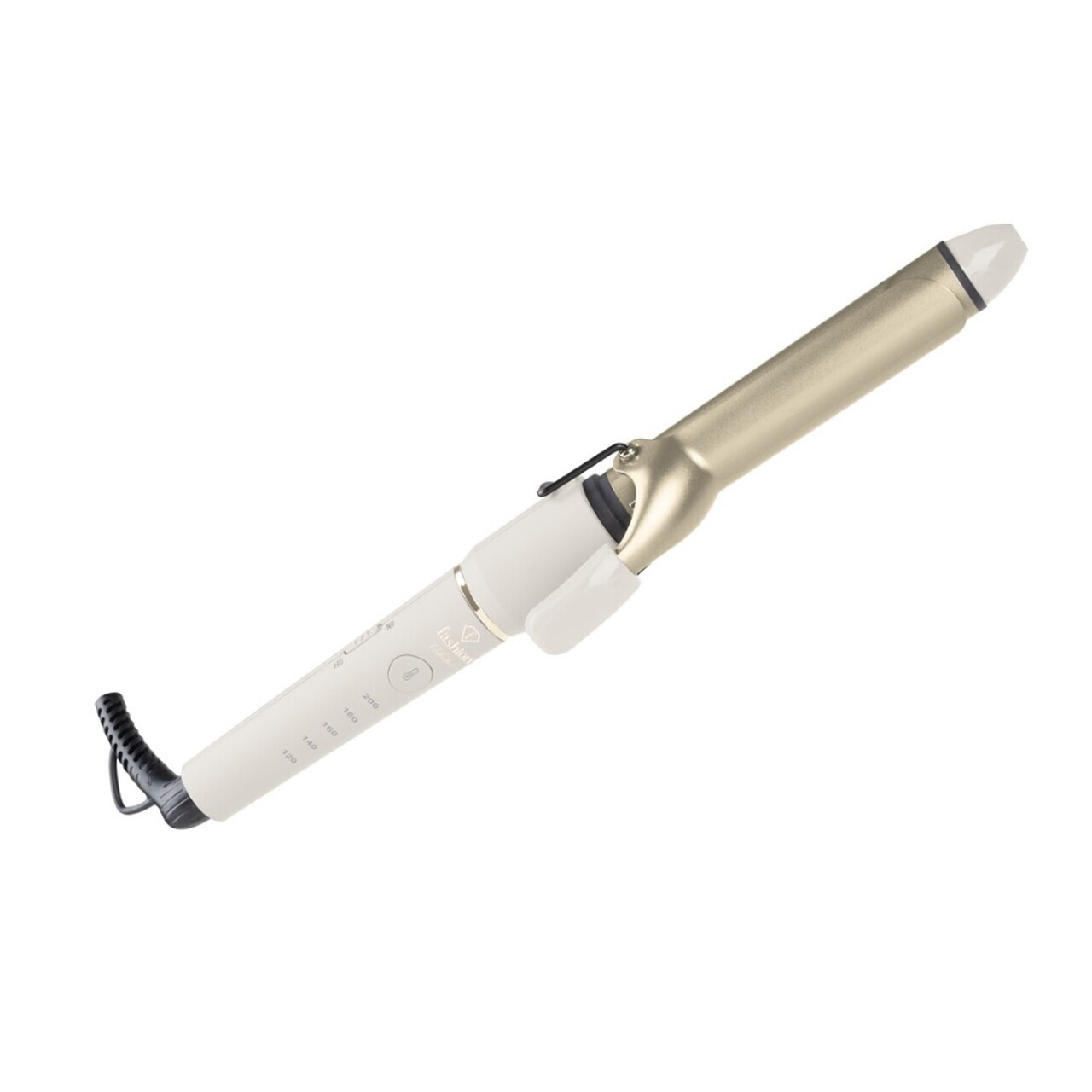 Ondulator de par Fashion TV, Matte Cream-Gold, 50-55W, 200°C, 5 trepte de temperatura, crem - imagine 3