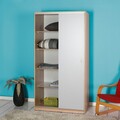 Dulap pentru haine, Adore, Swd-431-Sb-2, Somon/Alb