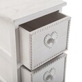 Dulap baie cu 4 sertare Azariah , Versa, 32 x 26 x 81 cm, lemn, alb
