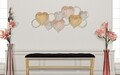 Decoratiune pentru perete, Mauro Ferretti, Hearts, 91 x 2.5 x 39.5 cm, fier, multicolor