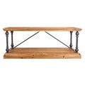 Masuta de cafea Trinity, Creaciones Meng, 121x60x50 cm, lemn de brad/fier