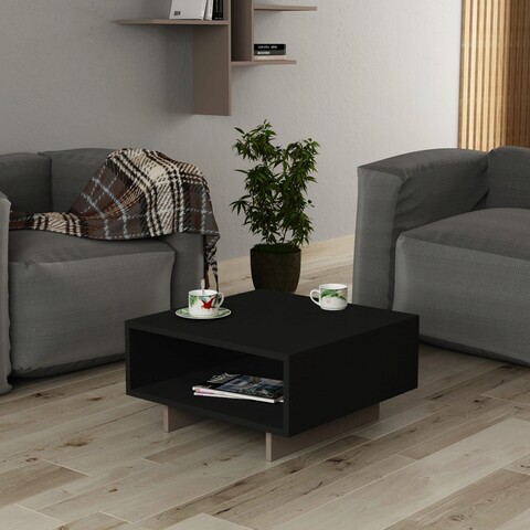 Masuta de cafea, decortie, hola, 60x32x60 cm, antracit