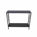 Bufet, Hanah Home, Florya, 80x85x30 cm, Negru / Fume