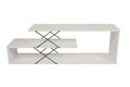 Comoda TV, Kalune Design, Zigzag, 120x40x30 cm, Alb