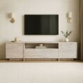 Comoda TV, Nordure, Alvar, 180x46x35 cm, Travertin