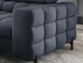 Coltar extensibil stanga 5 locuri ELTAP, LT-40AU, Ferucce, 276x200x93 cm, lemn/poliester, albastru inchis