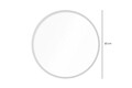 Oglinda decorativa, Lumisfera, Ocean 60, Alb