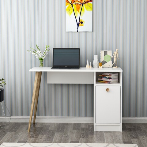 Birou Cannas, Olivia, 110x50x74 cm, PAL, alb 110x50x74