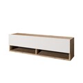 Comoda TV, Locelso, FR13, 100 x 29.1 x 31.6 cm, pal melaminat, maro/alb