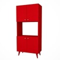 Bufet RF.110.001.004, Gauge Concept, 60x32x135 cm, PAL, rosu