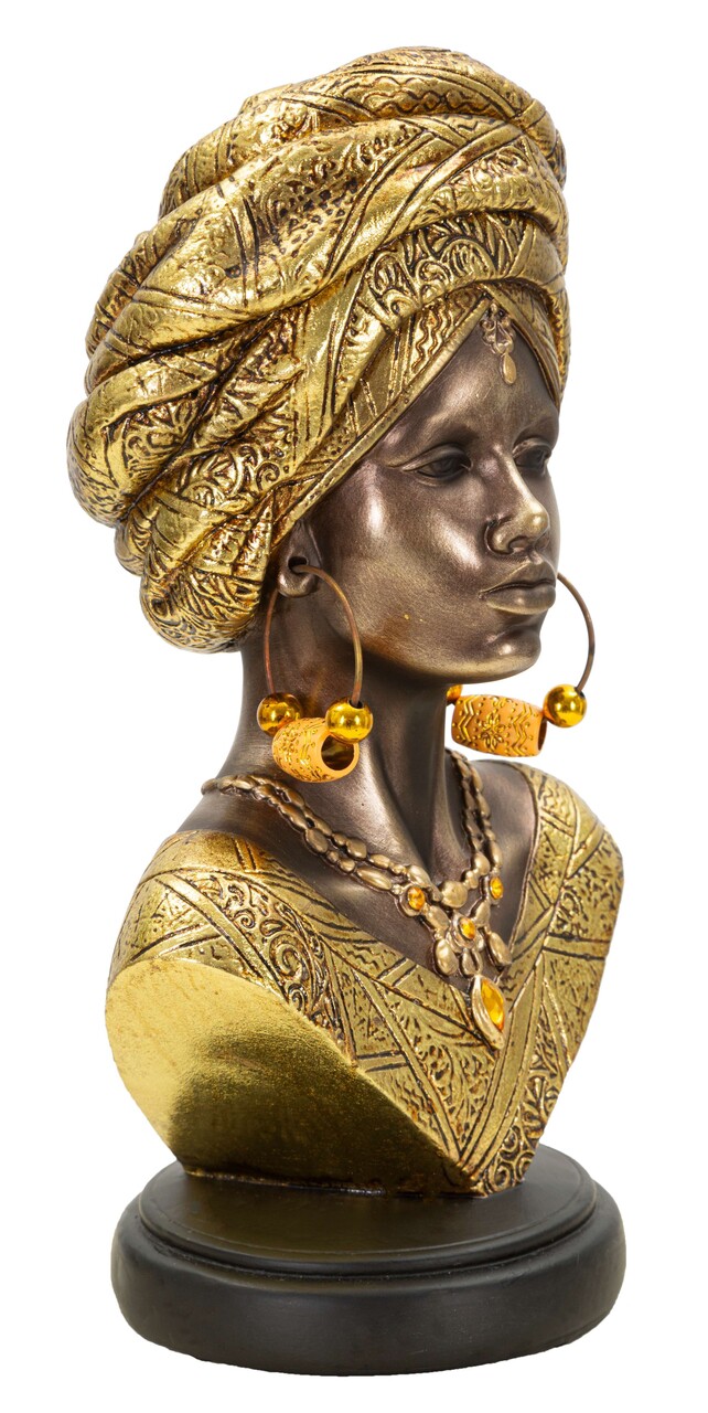 Figurina /sculptura decorativa  Nairobi, Mauro Ferretti, 15x12x28 cm, polirasina, multicolor