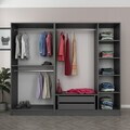 Dulap pentru haine, Hanah Home, Nisa, 225x210x52 cm, Antracit