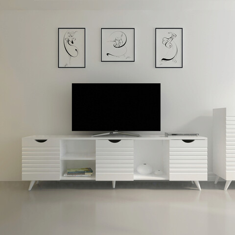 Comoda tv, avva home, patara, 180x53.4x29.5 cm, alb
