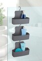 Suport depozitare accesorii dus, Wenko, Barcelona, 26 x 9 x 24 cm, plastic, antracit