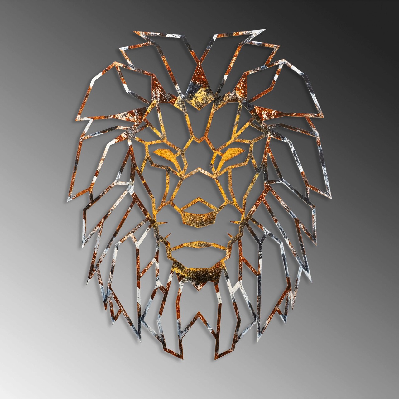 Decoratiune de perete, Lion, 40 x 50 cm, Multicolor - view 4