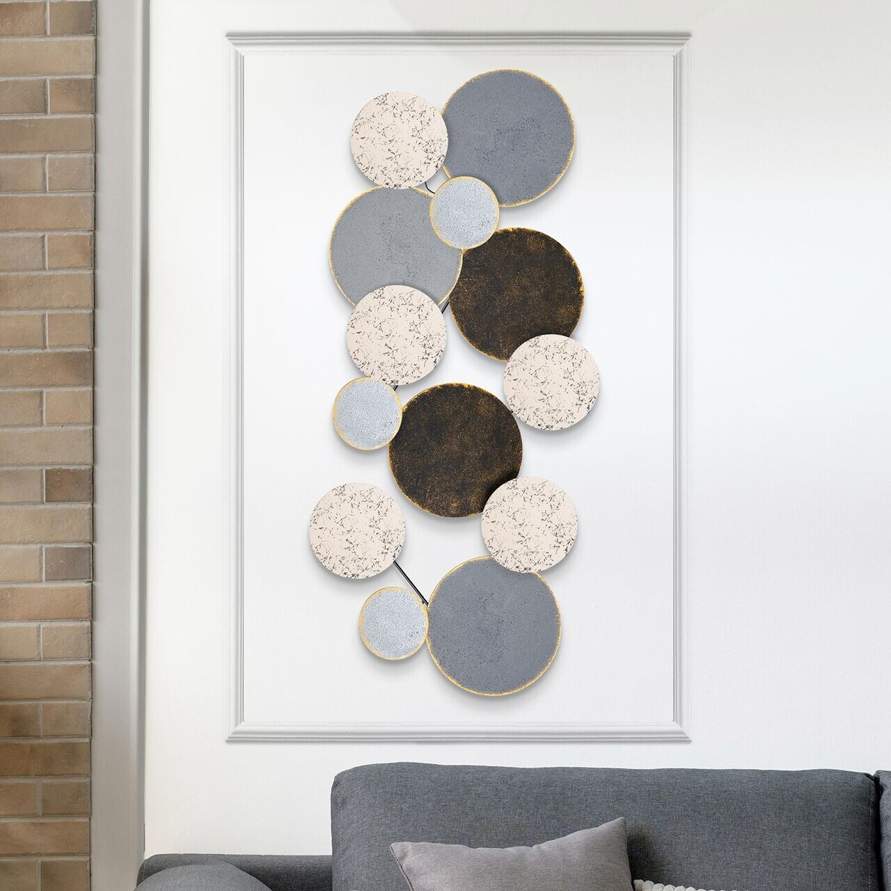 Decoratiune de perete, Wise, Dimensiuni: 100 x 8 x 50 cm, Multicolor — imaginea 2