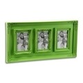 Rama foto Melody, Versa, 3 fotografii, 57x29 cm, plastic, verde