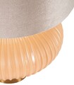 Lampa de masa Perly -W, Mauro Ferretti,  1 x E27, 40W, 33x49 cm, sticla/fier/textil, perla/auriu