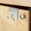 Cuier pentru usa Forma, iDesign, 2 agatatori, 7x5.5x6.5 cm, inox
