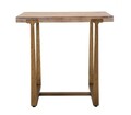 Masa dining Ankara, Mauro Ferretti, 80x80x76 cm, MDF/fier, maro/auriu
