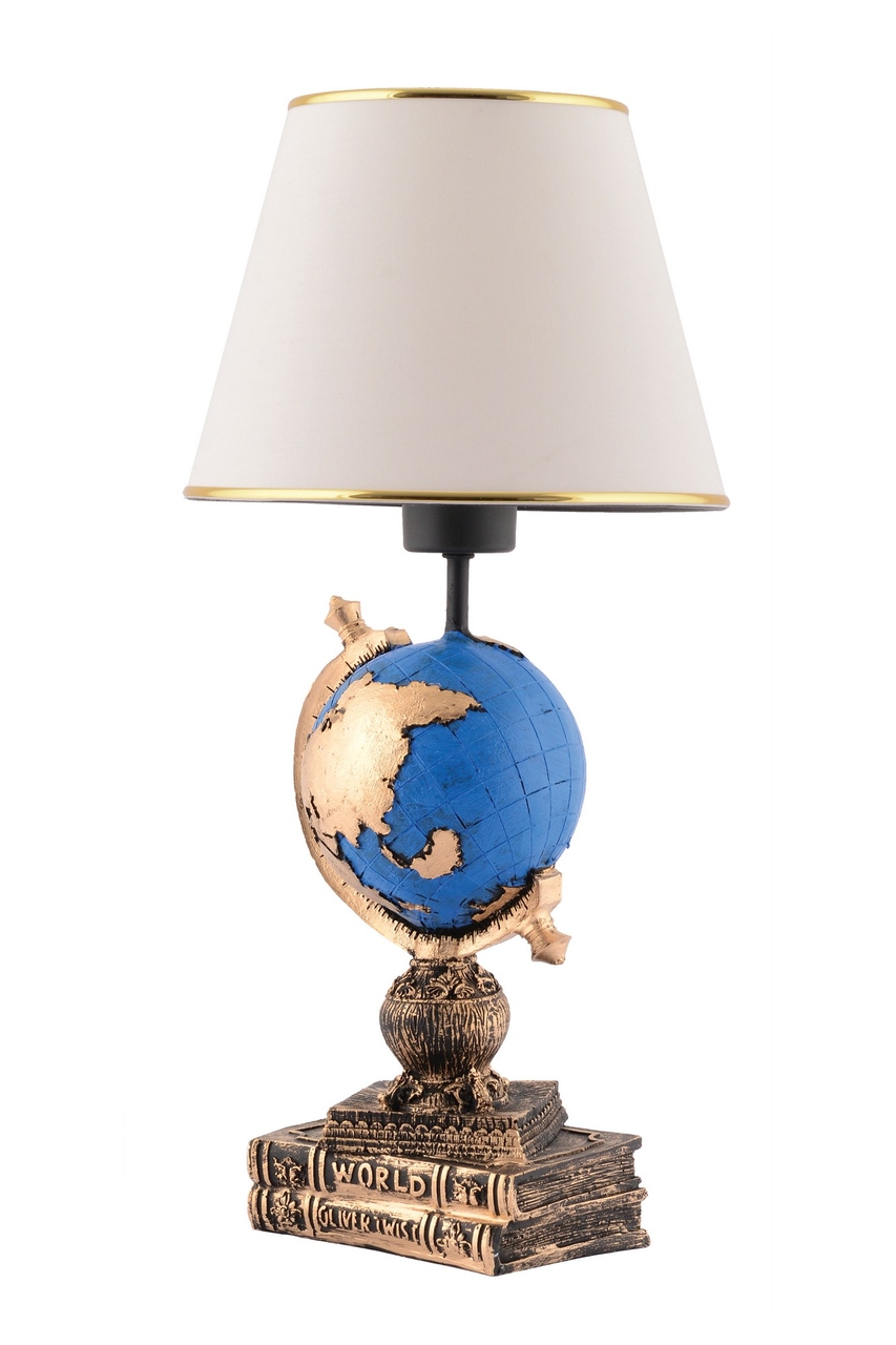 Lampa de masa, Opviq, 390FLH2251, Negru / Alb / Auriu - view 2