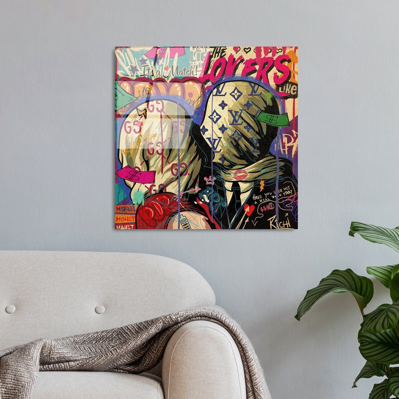 Tablou decorativ, UV-838, Dimensiune: 50 x 50 cm, Multicolor - view 2