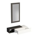 Bufet, Arnetti, Vien, 82x15 cm, PAL, Antracit/Alb